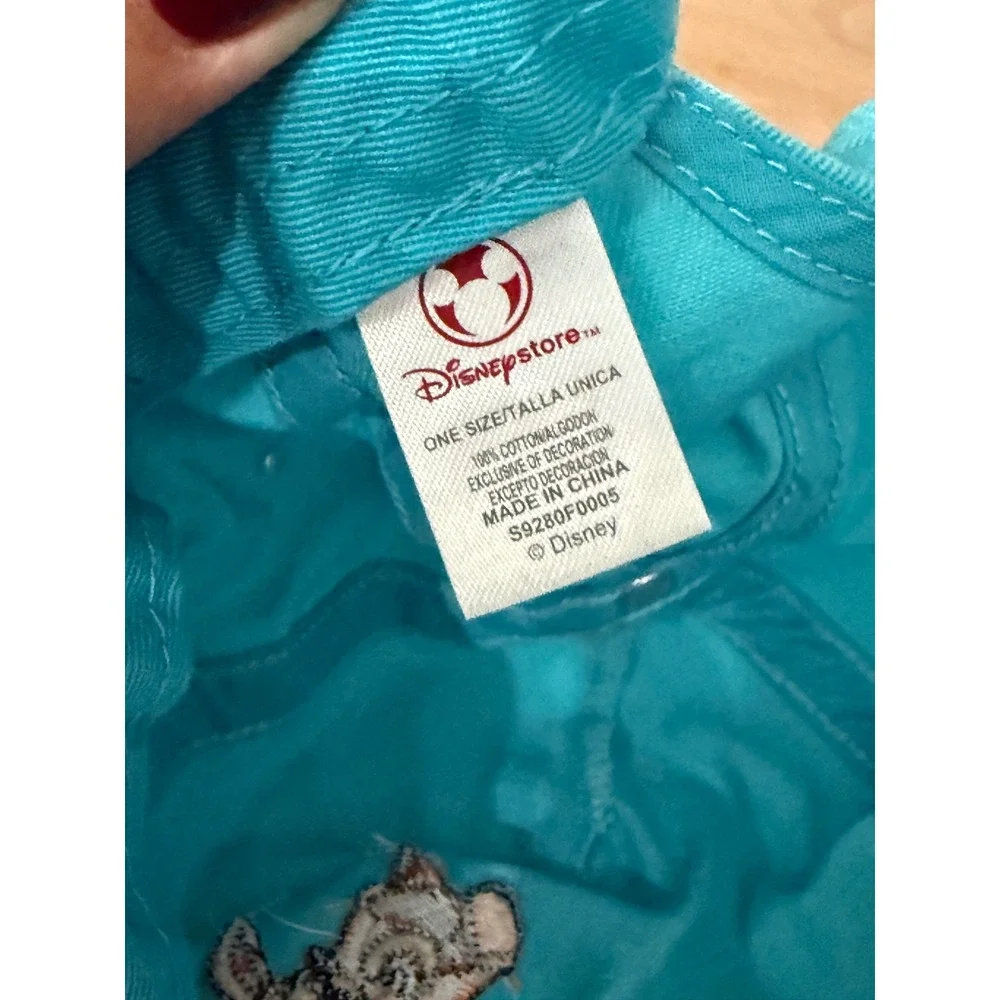 Disney Store Bambi Turquoise Blue Rhinestone Embroidered Baseball Hat Kids OSFM